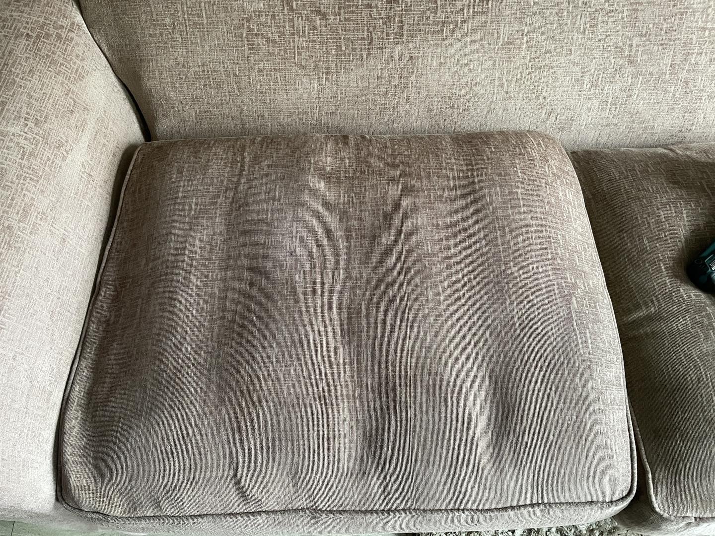 Sofa cushion after stain removal